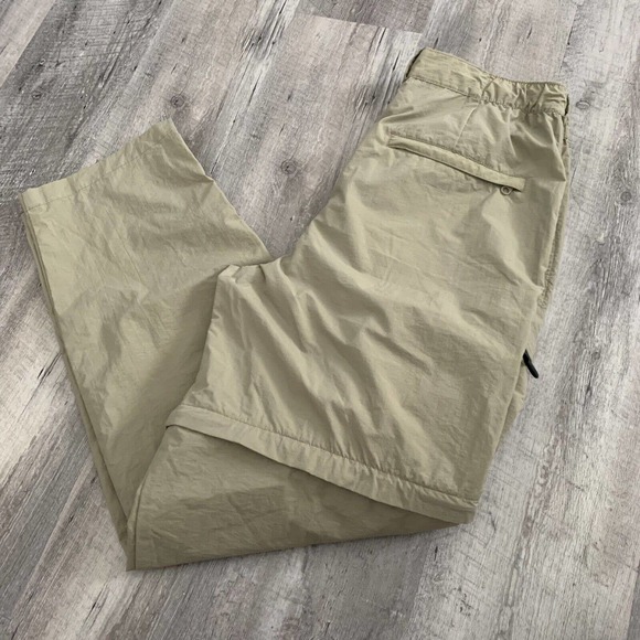 Guide Gear Other - Guide Gear Mens Medium Zip Off Khaki Tan Nylon Convertible Hiking Pants 34x32.5